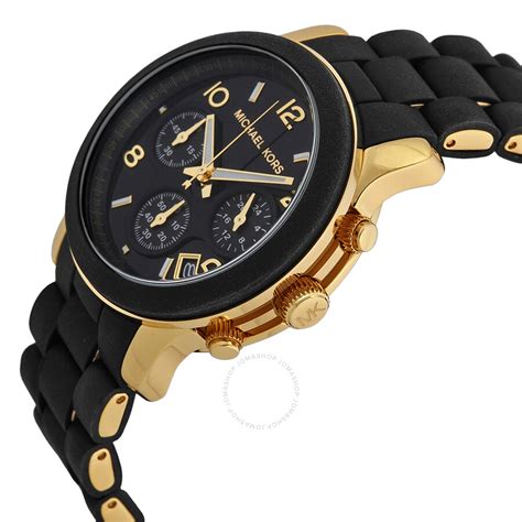 women michael kors black watch|Michael Kors black diamond watch.